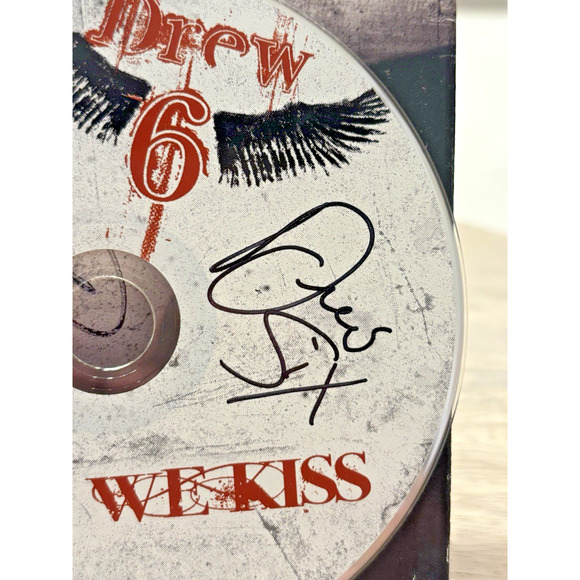 Signed We Kiss by Drew Six 6 (CD, 2008) West Club Records Preowned Paper Sleeve - Picture 5 of 6